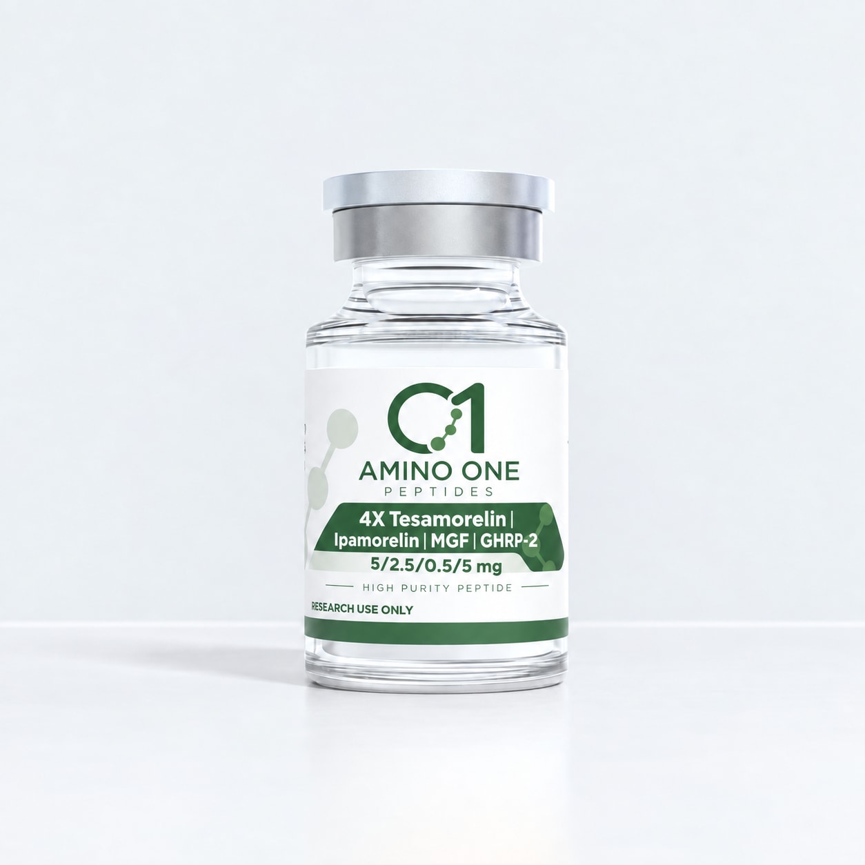 4X Tesamorelin | Ipamorelin | MGF | GHRP-2 research product